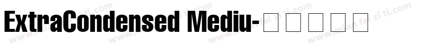 ExtraCondensed Mediu字体转换